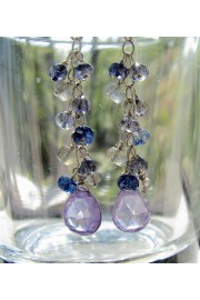 Genuine Violet Zircon Cascade Earrings - Minhas fotos - $37.00  ~ 31.78€