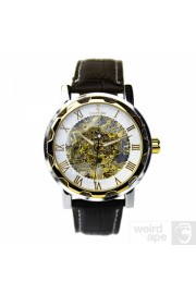Gold Mechanical Skeleton Watch - My look - 
