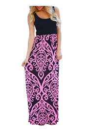 Happy Sailed Women Boho Sleeveless Printed High Waist Casual Maxi Dress - Moj look - $14.99  ~ 95,23kn