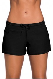 Happy Sailed Women Sports Summer Tankini Bottom Slit Swim Beach Board Shorts - My look - $9.99 