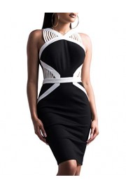 Hego Women's Black Club Night Out Bandage Dress Hollow Out for Special Occasion H5605 - My look - $139.00 