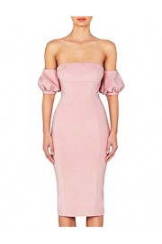 Hego Women's Short Sleeve Club Night Out Off The Shoulder Bodycon Party Bandage Dress H5518 - Moj look - $139.00  ~ 119.39€