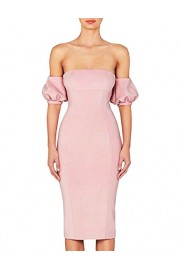 Hego Women's Short Sleeve Club Night Out Off The Shoulder Bodycon Party Bandage Dress H5518 - My时装实拍 - $139.00  ~ ¥931.35