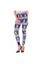 Idingding Women's Autumn Winter Christmas Snowman Stretchy Thick Printed Brushed Leggings Pants - My look - $14.99 