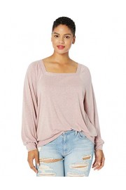 Jessica Simpson Women's Reign Square Neck Hacci Top - My时装实拍 - $27.49  ~ ¥184.19