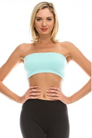 Kurve Seamless Bandeau Tube top - UV Protective Fabric, Rated UPF 50+ (Non-Padded) -Made in USA- - Moj look - $8.99  ~ 7.72€