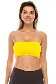 Kurve Seamless Bandeau Tube top - UV Protective Fabric, Rated UPF 50+ (Non-Padded) -Made in USA- - Moj look - $8.99  ~ 7.72€