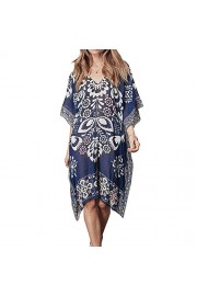 LA PLAGE Women's Chiffon Bohemian Printed Swimsuit Cover Ups - Myファッションスナップ - $16.99  ~ ¥1,912