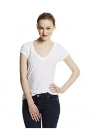 LAmade Women's Short-Sleeve Low V-Neck Boyfriend Top - My look - $32.82 