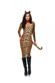 Leg Avenue Women's 3 Piece Sexy Cheetah Warm Catsuit Costume - O meu olhar - $33.00  ~ 28.34€