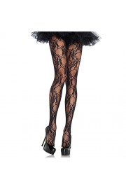 Leg Avenue Women's Floral Tights, Black Lace, One Size - My look - $9.99 