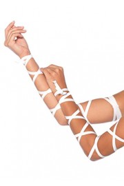 Leg Avenue Women's Ribbon Arm Wraps - O meu olhar - $10.99  ~ 9.44€
