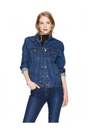 Lily Parker Women's Classic Long Sleeve Button Down Denim Jacket - Moj look - $46.99  ~ 40.36€