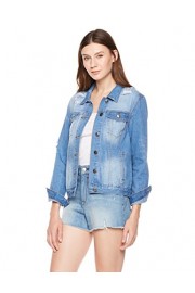 Lily Parker Women's Long Sleeve Button Front Denim Jacket - Moj look - $48.99  ~ 42.08€