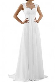 MILANO BRIDE Romantic Beach Wedding Dress A-line Empire-Waist Maternity Gown - My look - $85.00 