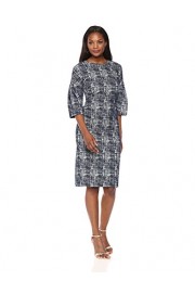 Maggy London Women's Etched Abstract Texture Long Sleeve Sheath - Myファッションスナップ - $76.12  ~ ¥8,567
