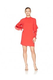 Maggy London Women's Petite Crepe Novelty Dress with Sleeve and Neck Shirring - My look - $38.09 