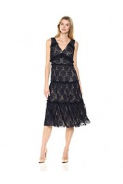 Maggy London Women's Pleat Lace Tiered Cocktail Dress - My look - $24.93 