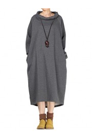 Minibee Women's Inside Fleece Turtleneck Raglan Sleeve Dress Fit US S-L - Mi look - $43.00  ~ 36.93€