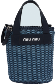Miu Miu WOVEN DENIM BUCKET BAG - Myファッションスナップ - 