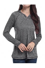 Miusey Womens Long Sleeve Pullover Lightweight Activewear Hoodie Sweatshirt - My look - $45.99 