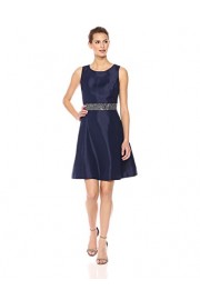 Nine West Women's Fit and Flare Dress with Trim at W.b - Myファッションスナップ - $38.99  ~ ¥4,388