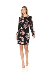 Nine West Women's Long Puff Sleeve Printed T-Shirt Dress - Il mio sguardo - $79.00  ~ 67.85€