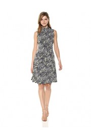 Nine West Women's Sleeveless Mock Neck Fit and Flare Dress - My look - $47.92 