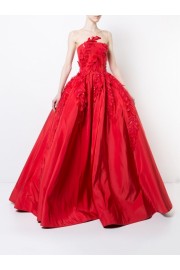 OSCAR DE LA RENTA appliqué detail gown - My时装实拍 - $12.00  ~ ¥80.40