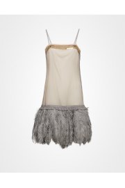 Prada feather dress - Mein aussehen - 