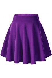 Purple high-wasted skirt - Moj look - 