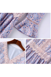 Purple lavender floral lace shift dress - Mein aussehen - $48.00  ~ 41.23€