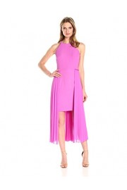 RACHEL Rachel Roy Women's High Neck Crepe Dress With Chiffon Overlay - My look - $28.43 