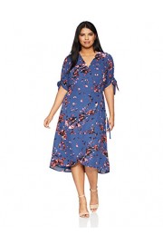 RACHEL Rachel Roy Women's Plus Size Midi Wrap Dress - Il mio sguardo - $139.00  ~ 119.39€