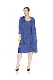 R&M Richards Women's 1 PCE Mock Crinkle Jersey Jacket and Dress, - O meu olhar - $45.84  ~ 39.37€