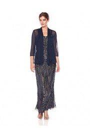 R&M Richards Women's Long Embellished Sequins Jacket Dress Missy - Моя внешность - $115.00  ~ 98.77€