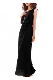 ROSE IN THE BOX Women Dress for Party, Women Summer Chiffon Maxi Dress Elegant Sleeveless Long Dress - Moj look - $23.99  ~ 152,40kn