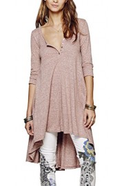 R.Vivimos Women Half Sleeve High Low Casual Loose T-Shirt Short Dress - Myファッションスナップ - $16.99  ~ ¥1,912