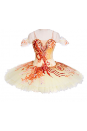 Red and orange ballet dress - Mi look - 