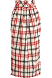 Rosie Assoulin Brushed Plaid Skirt - My时装实拍 - 