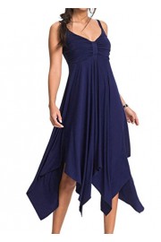 Ruiyige Women's Strappy Solid Color Leisure Trip Elastic Sundress - My look - $31.99 