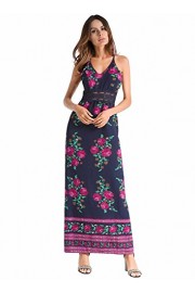 Ruiyige Womens Summer Casual V Neck Floral Print Chiffon Dress - Moj look - $39.99  ~ 34.35€