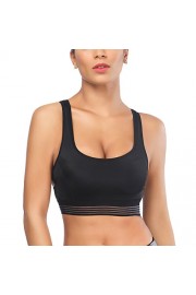 SIMIYA Sports Bra, Cross Back High Impact Padded Workout Bras for Women Running and Yoga - My look - $16.99  ~ £12.91