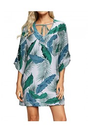 STYLEWORD Women's Bohemian Neck Vintage Printed Beach Summer Dress - My look - $35.99 