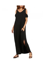 STYLEWORD Women's Off Shoulder Casual Loose Maxi Long Dress - My look - $35.99 