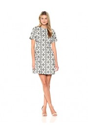 Savoir Faire Dresses Women's Short-Sleeve Jacquard A-Line Dress - Mój wygląd - $76.95  ~ 66.09€