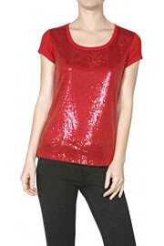 Sequin Short Sleeve Holiday Sparkle Shine Top - Moj look - $27.99  ~ 177,81kn