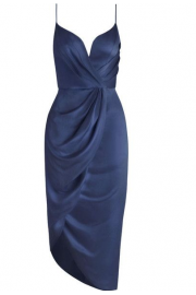 Short Silk Blue Dress - My look - 