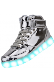 Silver Light Up Sneakers - Moj look - 