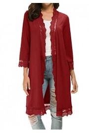 Simier Fariry Women's Long Casual Loose Open Front Cardigan - Mein aussehen - $9.99  ~ 8.58€